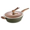 BBAUER Frying Pan with Lid, Induction Wok with Bakelite Handle view 1