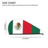 Cifeprak Mexican Flag Hair Towel with Button, Coral Velvet Hair Drying Turban view 3