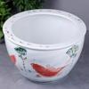 ARINAL Hand-Painted Ceramic Aquarium, Lotus Tank, 62 cm view 4