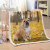 3D English Bulldog Plush Sherpa Blanket, 100 x 130 cm view 4
