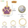 Personalized Dog Tag with Engraving - Paw Shape 30mm view 4