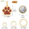 Personalized Dog Tag with Engraving - Paw Shape 30mm view 4