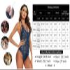ZTIANEF Sexy Tight Mesh Lingerie Jumpsuit for Women, Blue, M view 2