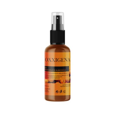 Oxxigena 100% Pure Apricot Kernel Oil, 100 ml Spray, Firming and Revitalizing
