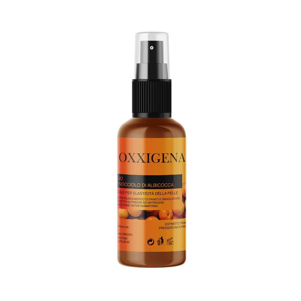 Oxxigena 100% Pure Apricot Kernel Oil, 100 ml Spray, Firming and Revitalizing