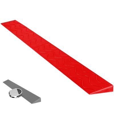 Portable Threshold Ramp, Red, 100 × 7 × 2 cm