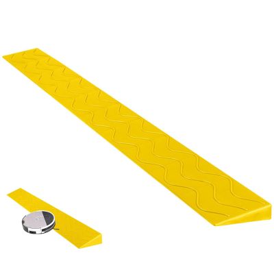 Portable Threshold Ramp, Yellow, 100 x 7 x 2 cm