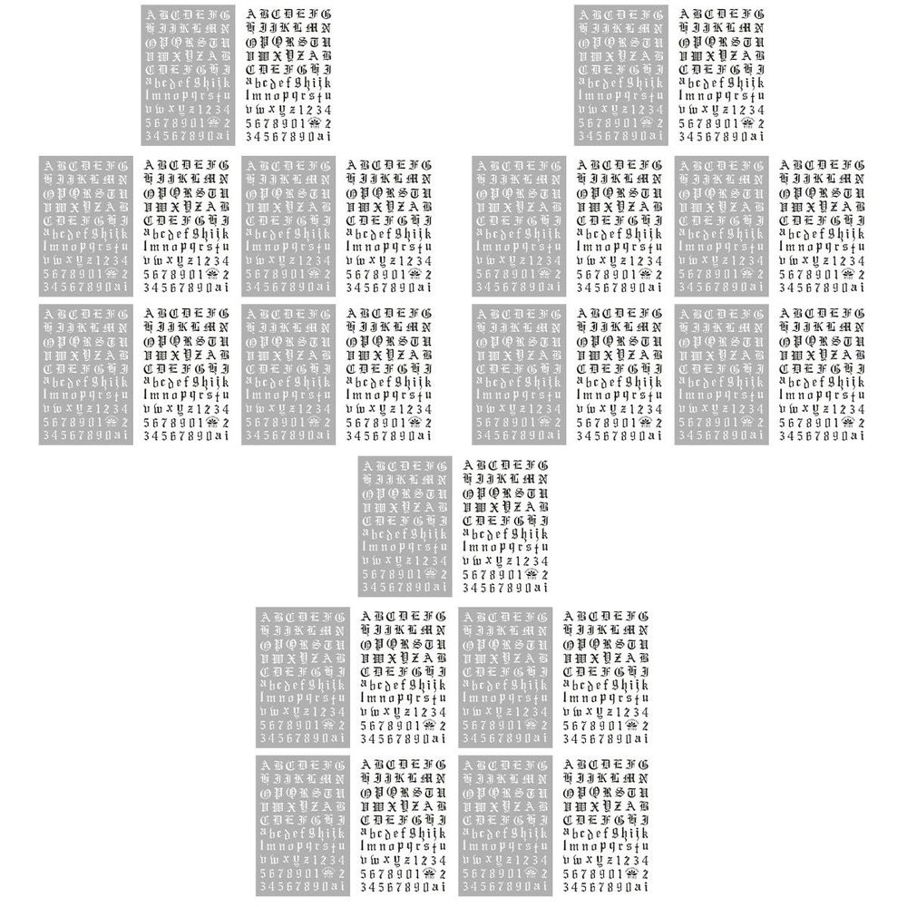 Beavorty 15-Piece Geometric Nail Sticker Set for Creative Nail Art