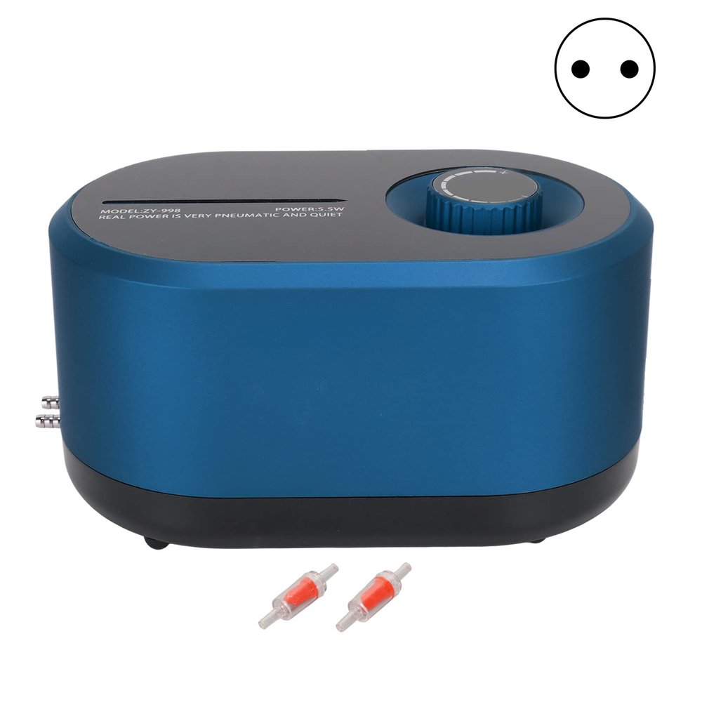 Adjustable Aquarium Air Pump, Auto-Start, 5.5 W, Multifunctional, EU Plug 220 V