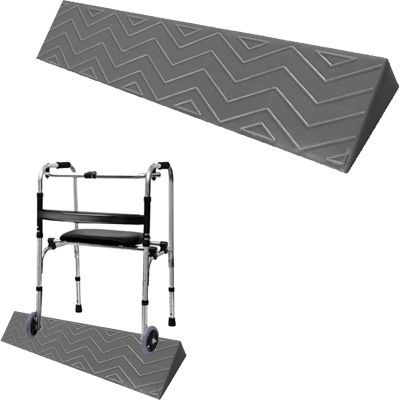 CEEBUS 1–7 cm Threshold Ramp, Non-Slip Wheelchair Ramp, Plastic Door Threshold and Curb Ramp (7 cm)