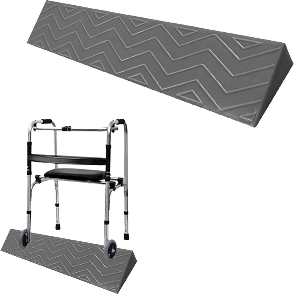 CEEBUS 1–7 cm Threshold Ramp, Non-Slip Wheelchair Ramp, Plastic Door Threshold and Curb Ramp (7 cm)