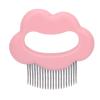 Cat Shell Comb, Cat Brush, Semi-Curved Teeth for Cats (Pink) view 2