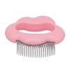 Cat Shell Comb, Cat Brush, Semi-Curved Teeth for Cats (Pink) view 3