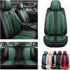 Awotzon Waterproof PU Leather Seat Covers for Jeep Gladiator 1962–1988, 5 Seats, Standard Dark Green view 2