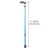 Height-Adjustable Trekking Cane, Aluminum Alloy Multifunctional Telescopic Lightweight Walking Stick for Older Adults (Blue) view 3