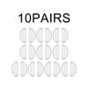 Danlai 10-Pair Adhesive Silicone Nose Pads for Glasses and Sunglasses, 1 mm Non-Slip view 2