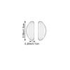 Danlai 10-Pair Adhesive Silicone Nose Pads for Glasses and Sunglasses, 1 mm Non-Slip view 3