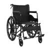 Rieort Ultralight Carbon Steel Wheelchair with Hand Brakes, Foldable, Adjustable Footrests, 220 lb, Manual Wheelchair for Adults view 1