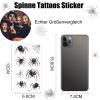 Halloween Spider and Cobweb Temporary Tattoos, 10 Sheets view 4