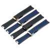 TPUOTI 20 mm Silicone Watch Strap for Omega Hippocampus 300 AT150 8900meters, Marine Rubber, Butterfly Buckle, Agate view 2
