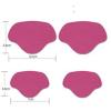 3-Piece Set of Shoe Heel Cushions, Heel Repair Pads for Men and Women, High Heels, Rose Red view 4