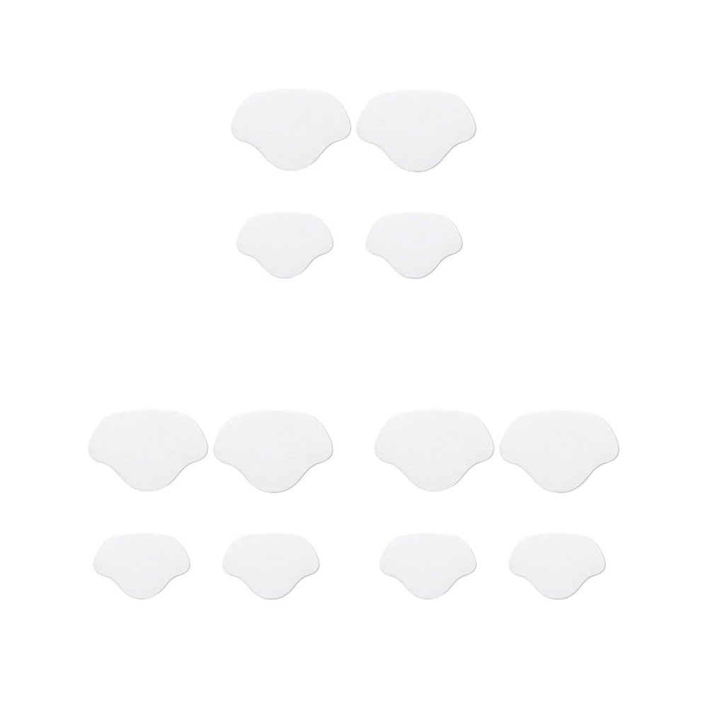 3 Sets of Shoe Heel Repair Pads, Self-Adhesive Heel Cushions for Men and Women, White