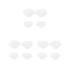 3 Sets of Shoe Heel Repair Pads, Self-Adhesive Heel Cushions for Men and Women, White view 1