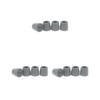 3 Sets of 4 Rubber Crutch Tips, Non-Slip Gray, 4 x 3.8 cm view 1