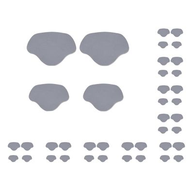 10-Piece Shoe Heel Repair Pads for Men and Women, High Heels, Light Gray