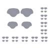 10-Piece Shoe Heel Repair Pads for Men and Women, High Heels, Light Gray view 1