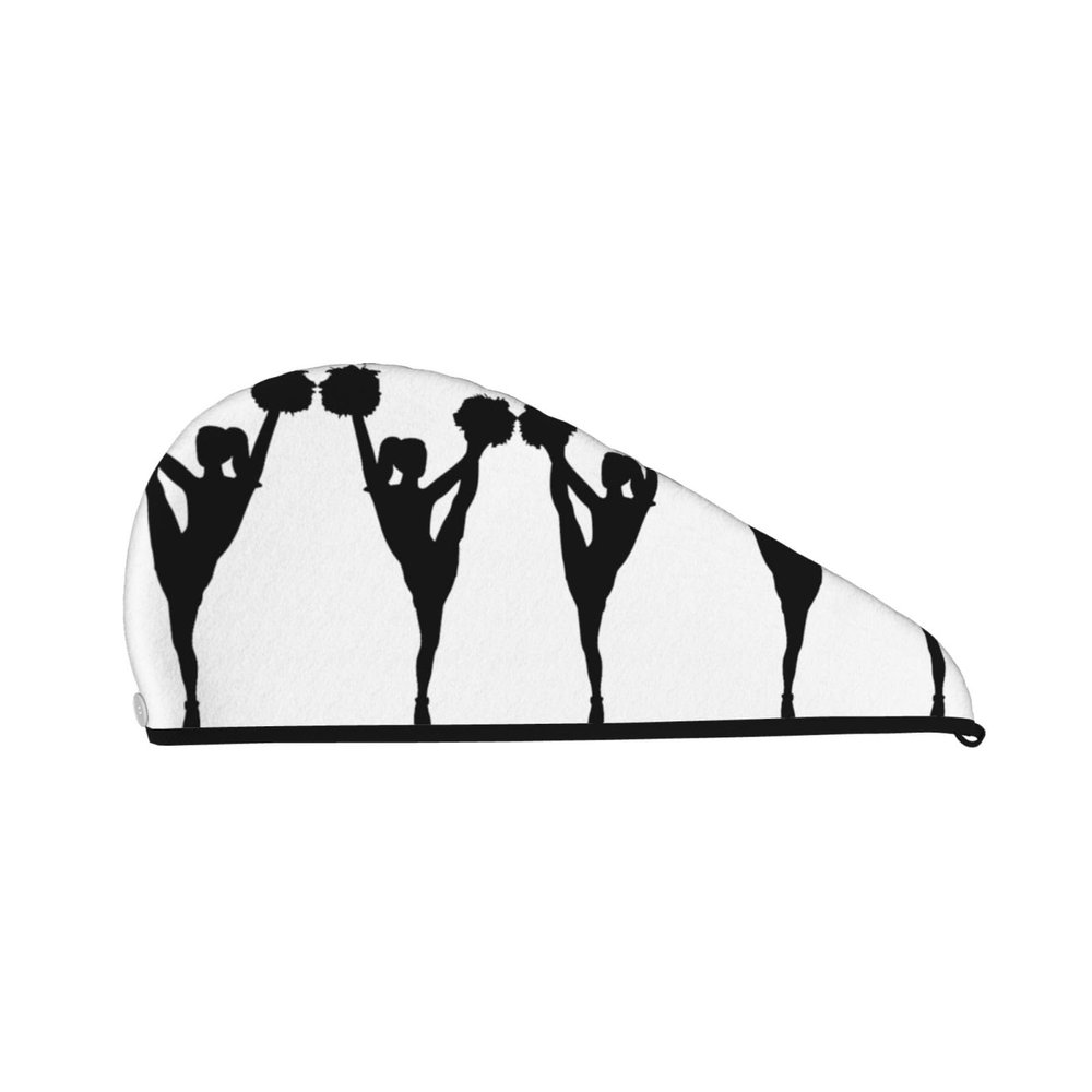 COMAAM Cheerleader Coral Fleece Microfiber Hair-Drying Cap