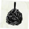 minkissy Black PE Shower Pouf with Short Loop view 2