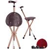 Multifunctional Anti-Slip Walking Cane with Seat and Three-Leg Folding Stool view 1