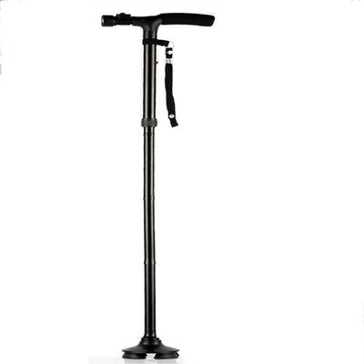 SilteD 2-Pack Black Durable Tripod Rubber Tip Bases for Senior Walking Sticks and Crutches, 16 mm (5/8 in), Family Present