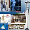 SilteD 2-Pack Black Durable Tripod Rubber Tip Bases for Senior Walking Sticks and Crutches, 16 mm (5/8 in), Family Present view 4