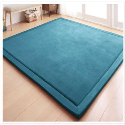 Dmkjdzsw Coral Velvet Baby Play Mat, Lake Blue, 120 x 180 cm