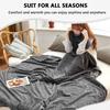 SDNAM Soft Plush Flannel Fleece Blanket, 150 x 200 cm, Color 27# view 2