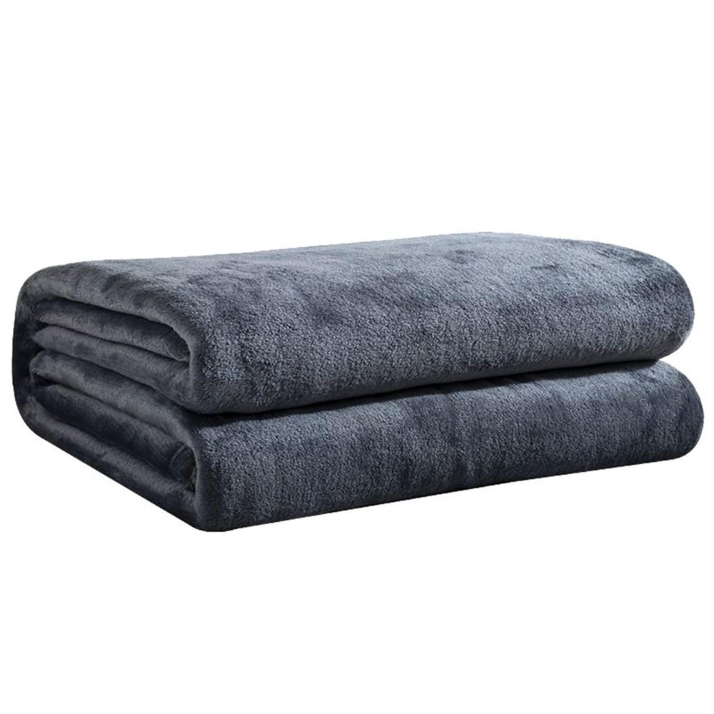 SDNAM Soft Plush Flannel Fleece Blanket, 200 x 230 cm, Color 4#
