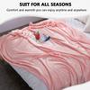 SDNAM Plush Flannel Fleece Throw Blanket, Soft and Warm, Color 13#, Size 100 x 150 cm view 2