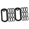 Warmhm 12-Pack Black Silicone Dog Tag Silencers view 2