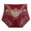 Women's Lace Stretch Hipster Briefs, Burgundy, Size 42 view 1