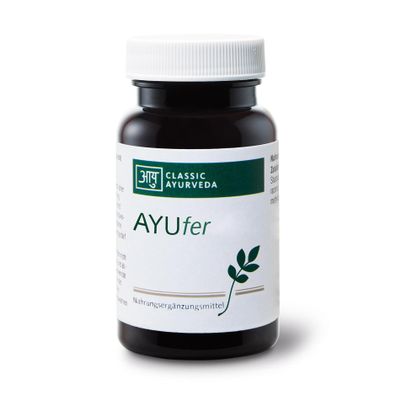 Classic Ayurveda AYUfer Capsules – 30 g, approx. 60 capsules – Ayurvedically purified iron with amalaki, rich in vitamin C