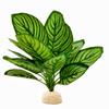 Reptile Terrarium Decor, Artificial Calathea Plant for Crested Geckos view 1