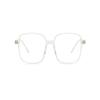 NOVESIXTDAT Oversized Square Reading Glasses, Computer Glasses for Eye Strain, Blue-Light-Blocking Reading Glasses (Color: Transparent, Size: +0.00) view 2