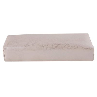 ANKROYU Striped Leather Manicure Hand Cushion, Silver