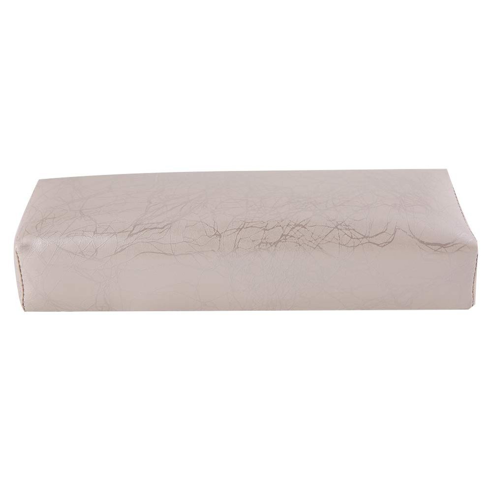 ANKROYU Striped Leather Manicure Hand Cushion, Silver
