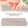 ANKROYU Striped Leather Manicure Hand Cushion, Silver view 2