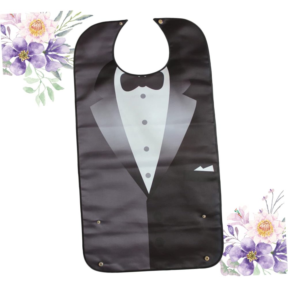 Adult Bib, Washable Spill Bib, Black