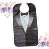 Adult Bib, Washable Spill Bib, Black view 1