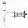 Lightweight Aluminum Alloy Walking Cane, Portable Multifunctional Crutch, Non-Slip, Height-Adjustable 63–105 cm view 2